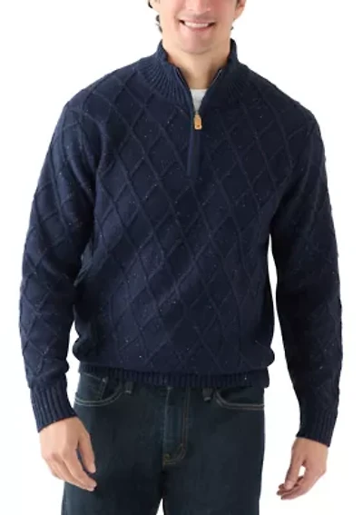 Men's Donegal Quarter Zip Sweater