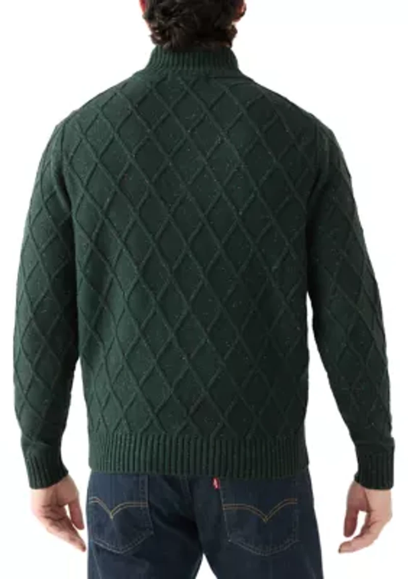 Men's Donegal Quarter Zip Sweater