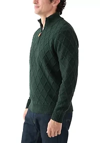 Men's Donegal Quarter Zip Sweater