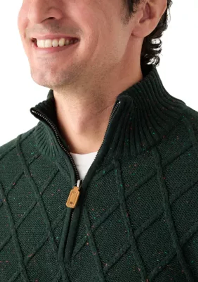 Men's Donegal Quarter Zip Sweater