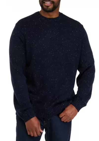 Big & Tall Solid Crew Neck Sweater