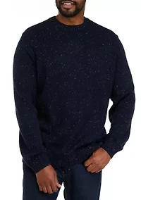 Big & Tall Solid Crew Neck Sweater