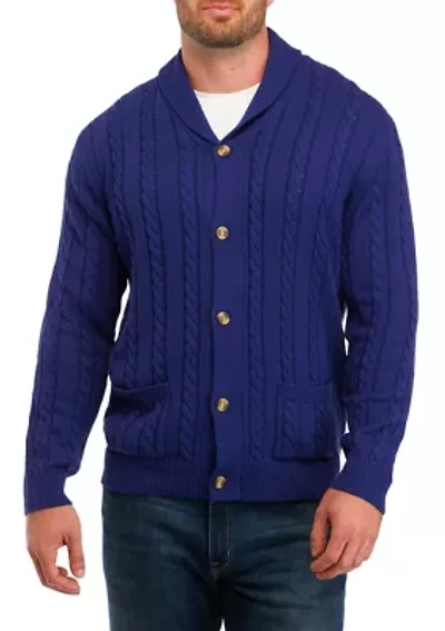 Big & Tall Sweater Knit Cardigan