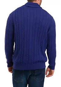 Big & Tall Sweater Knit Cardigan