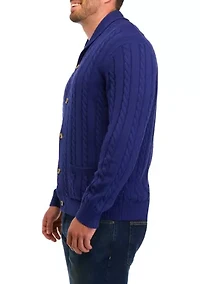 Big & Tall Sweater Knit Cardigan