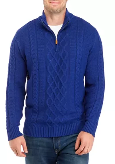 Big & Tall 1/4 Zip Pullover