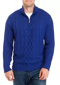 Big & Tall 1/4 Zip Pullover
