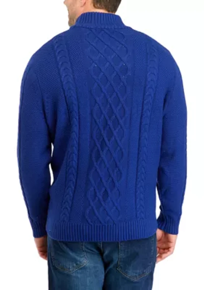 Big & Tall 1/4 Zip Pullover