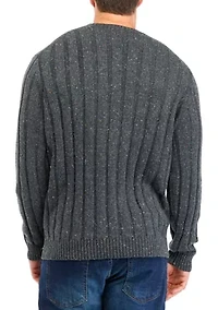 Big & Tall Donegal Crew Sweater