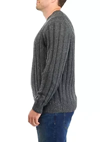 Big & Tall Donegal Crew Sweater