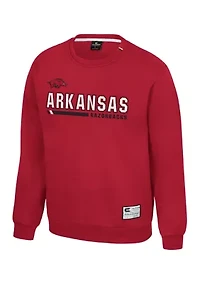 NCAA Arkansas Razorbacks Charlie Team Crew Pullover
