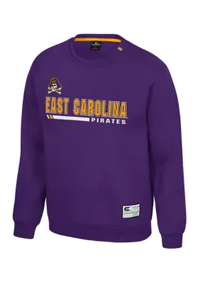 NCAA East Carolina Pirates Charlie Team Crew Pullover