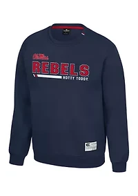 NCAA Ole Miss Rebels Charlie Team Crew Pullover