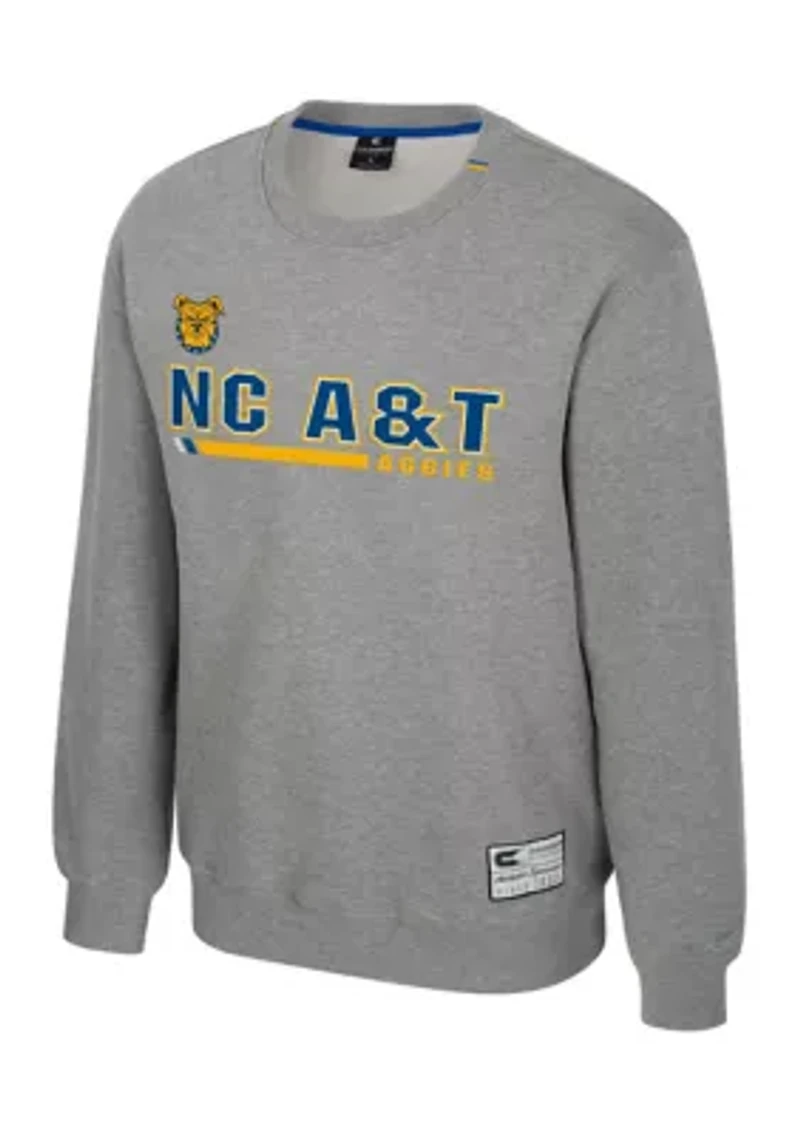 NCAA NC A&T Aggies Charlie Graphic Crew Pullover