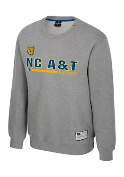NCAA NC A&T Aggies Charlie Graphic Crew Pullover