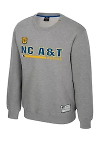 NCAA NC A&T Aggies Charlie Graphic Crew Pullover