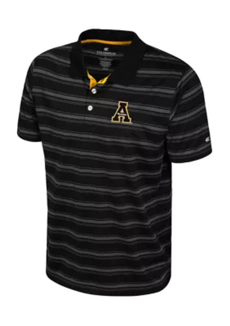 NCAA Appalachian State Mountaineers Stripe Polo Shirt