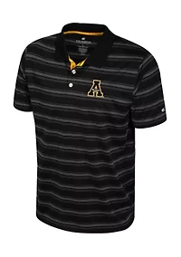NCAA Appalachian State Mountaineers Stripe Polo Shirt