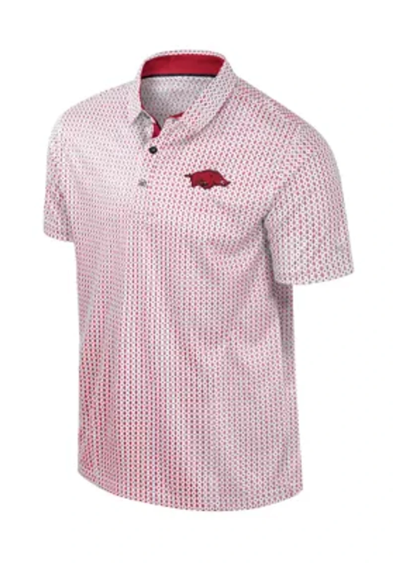 NCAA Arkansas Razorbacks Reynolds Printed Polo Shirt