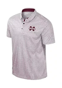 NCAA Mississippi State Bulldogs Reynolds Printed Polo Shirt