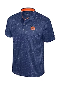 NCAA Auburn Tigers Football Printed Team Polo Shirt