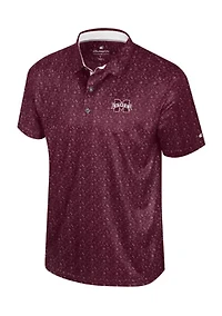 NCAA Mississippi State Bulldogs Football Print Sublimated Team Polo Shirt