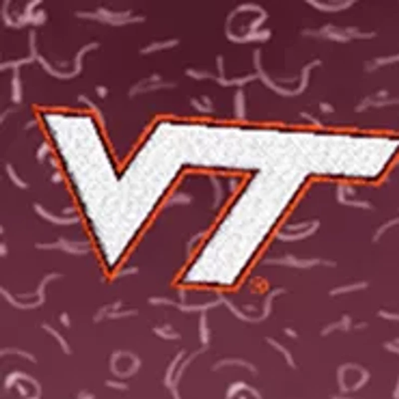 NCAA Virginia Tech Hokies Football Print Sublimated Polo Shirt