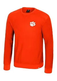 NCAA Clemson Tigers Sweet Dee Waffle Sweater