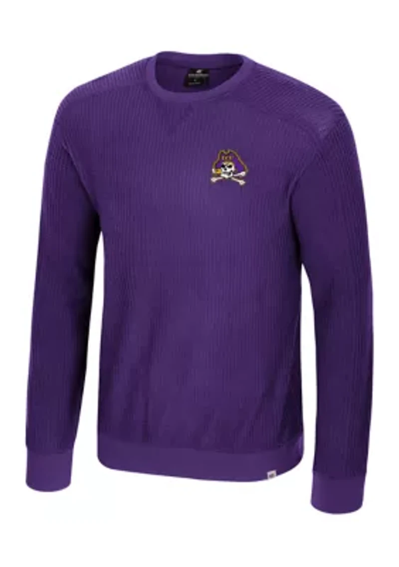 NCAA East Carolina Pirates Sweet Dee Waffle Sweater