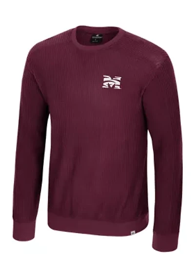 NCAA Morehouse Maroon Tigers Sweet Dee Waffle Sweater