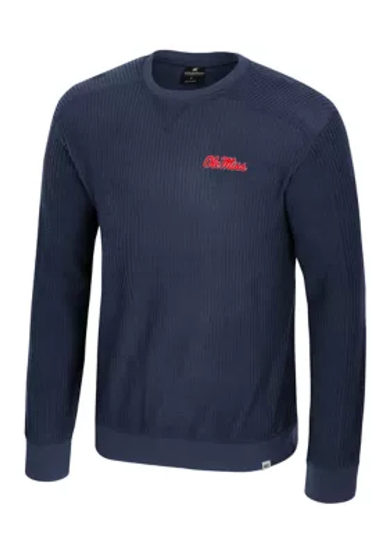 NCAA Ole Miss Rebels Sweet Dee Waffle Sweater