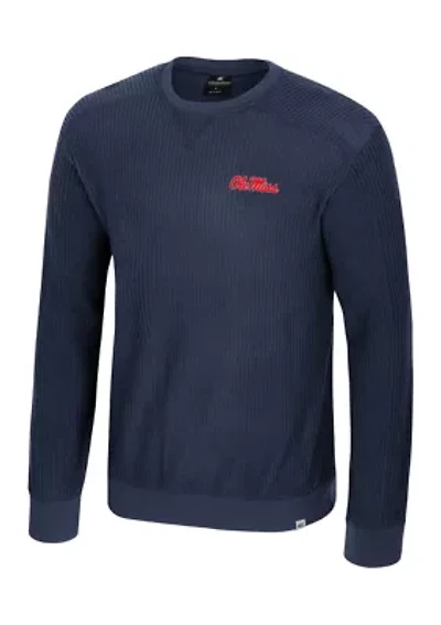 NCAA Ole Miss Rebels Sweet Dee Waffle Sweater