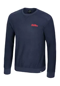 NCAA Ole Miss Rebels Sweet Dee Waffle Sweater