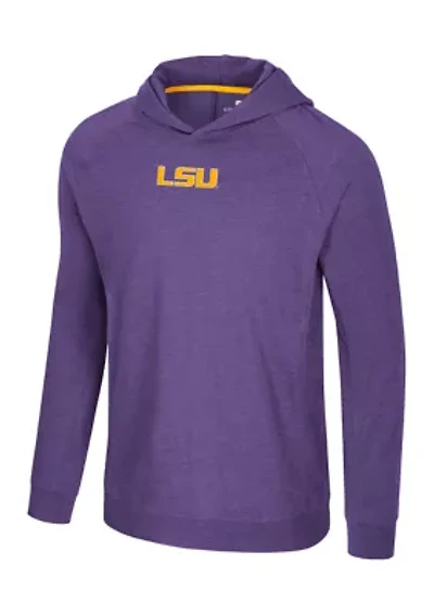 NCAA LSU Tigers Back Business Hooded Graphic T-Shirt