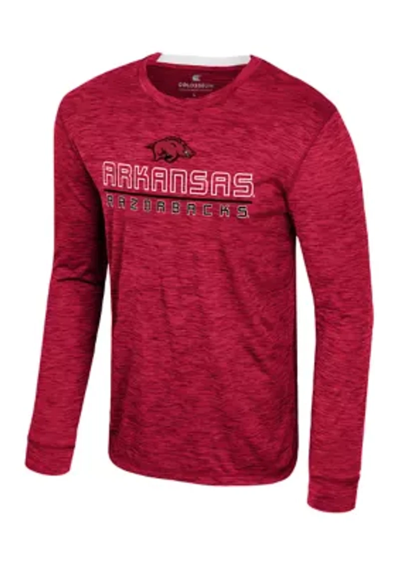 NCAA Arkansas Razorbacks  Long Sleeve Mesh Graphic T-Shirt