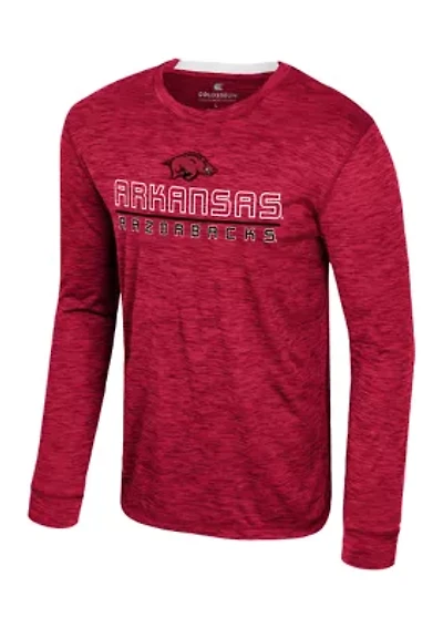 NCAA Arkansas Razorbacks  Long Sleeve Mesh Graphic T-Shirt