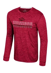 NCAA Arkansas Razorbacks  Long Sleeve Mesh Graphic T-Shirt
