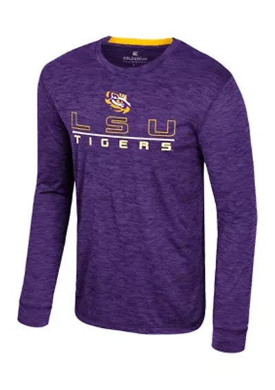 NCAA LSU Tigers  Long Sleeve Mesh Graphic T-Shirt