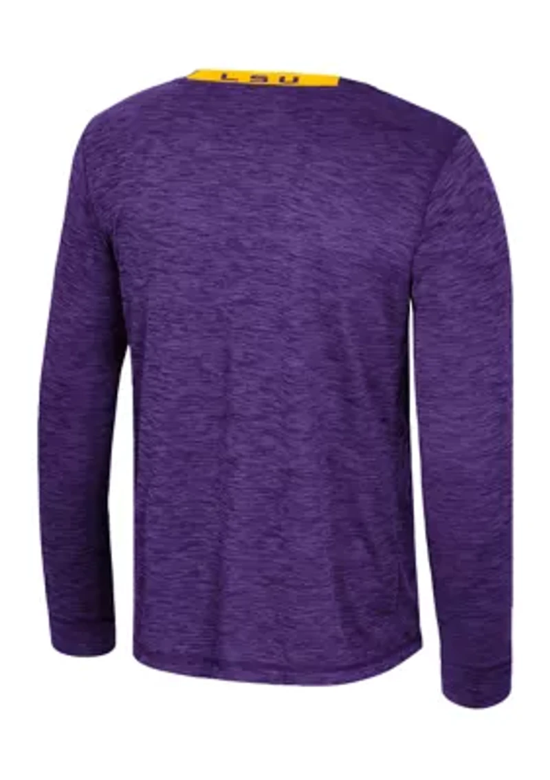NCAA LSU Tigers  Long Sleeve Mesh Graphic T-Shirt