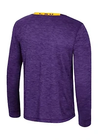 NCAA LSU Tigers  Long Sleeve Mesh Graphic T-Shirt