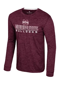 NCAA Mississippi State Bulldogs Long Sleeve Mesh Graphic T-Shirt