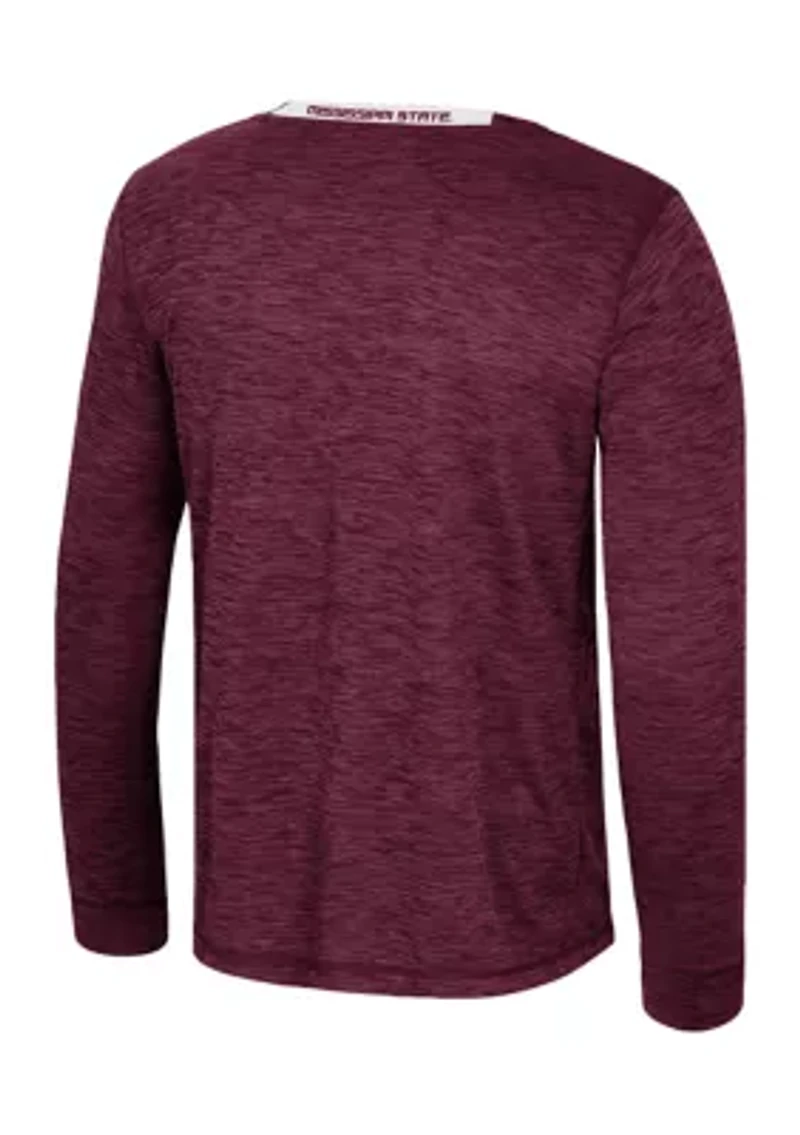 NCAA Mississippi State Bulldogs Long Sleeve Mesh Graphic T-Shirt