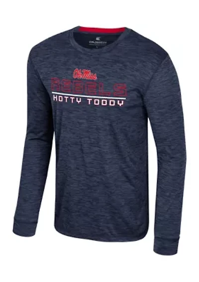 NCAA Ole Miss Rebels Long Sleeve Mesh Graphic T-Shirt
