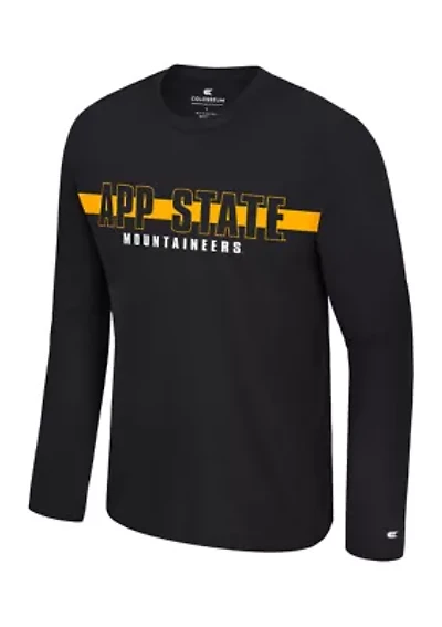 NCAA Appalachian State Mountaineers Long Sleeve Mesh Graphic T-Shirt