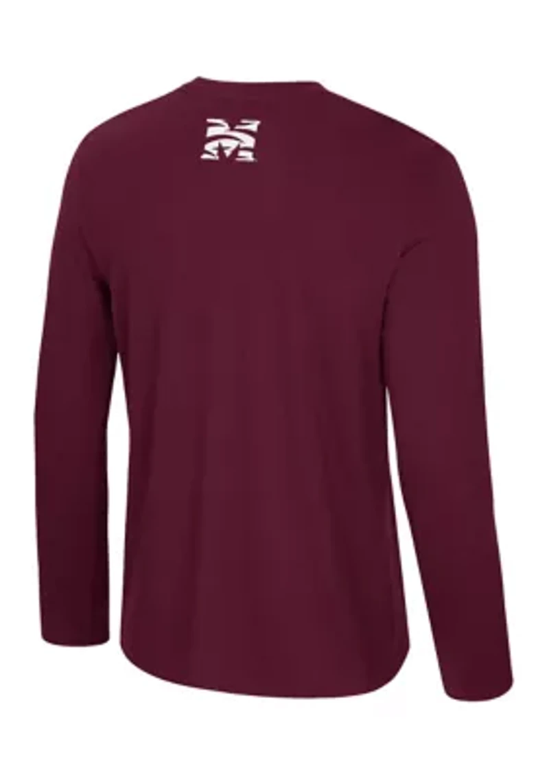 NCAA Morehouse Maroon Tigers Bar Long Sleeve Graphic T-Shirt