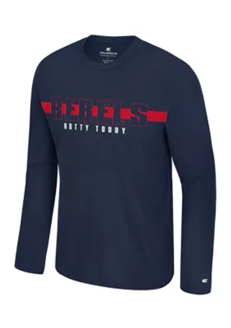 NCAA Ole Miss Rebels Long Sleeve Mesh Graphic T-Shirt
