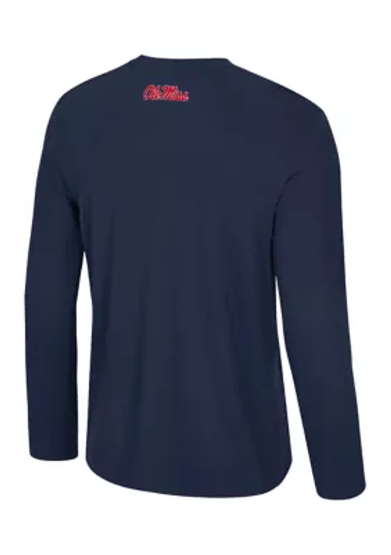NCAA Ole Miss Rebels Long Sleeve Mesh Graphic T-Shirt