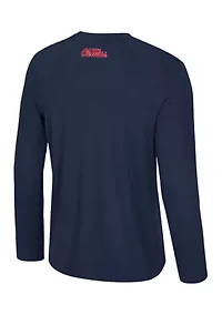NCAA Ole Miss Rebels Long Sleeve Mesh Graphic T-Shirt