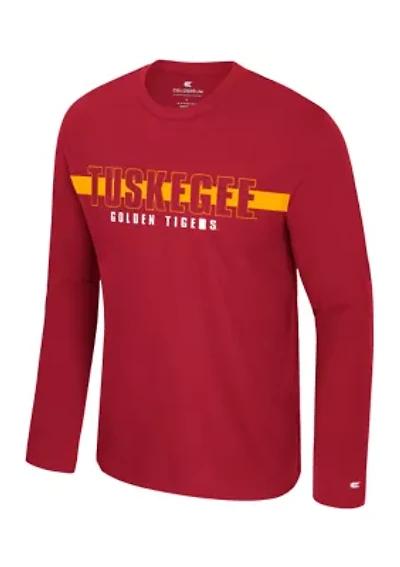 NCAA Tuskegee Golden Tigers Bar Long Sleeve Graphic T-Shirt