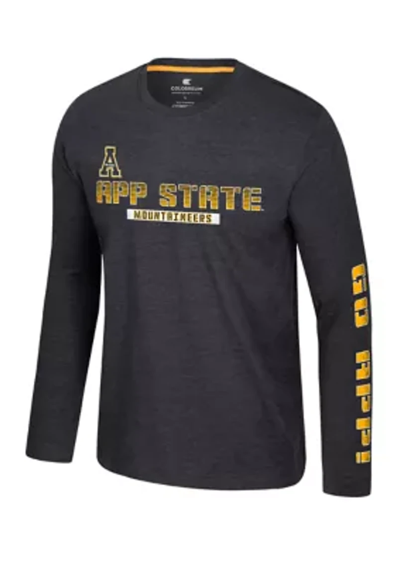 NCAA Appalachian State Mountaineers Back Business Long Sleeve Graphic T-Shirt
